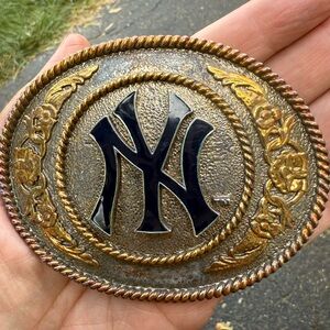 Gold and Silver MLB licensed  Belt Buckle
